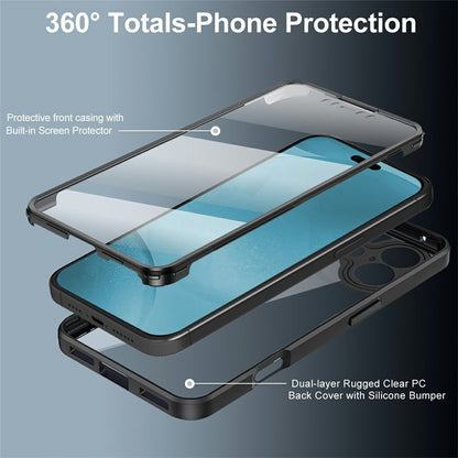 For iPhone 17 Case Acrylic + TPU Clear Phone Cover with PET Screen Film