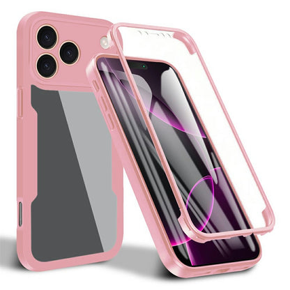 For iPhone 17 Pro Max Case Acrylic + TPU Clear Phone Cover with PET Screen Film