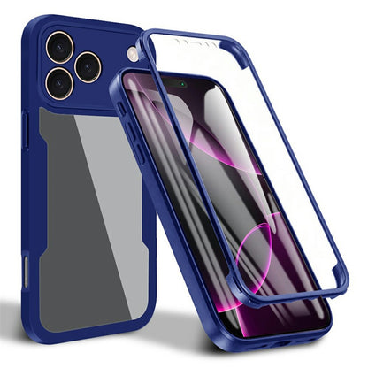 For iPhone 17 Pro Max Case Acrylic + TPU Clear Phone Cover with PET Screen Film
