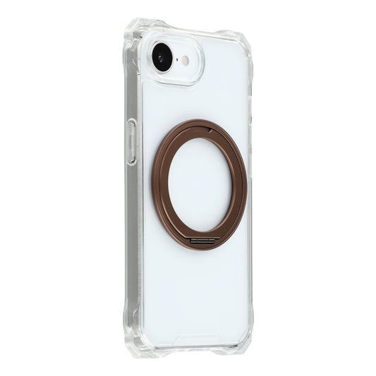 For iPhone 17e / 16e Magnetic Case Ring Kickstand TPU + PC Phone Cover