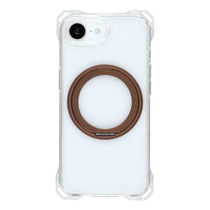 For iPhone 17e / 16e Magnetic Case Ring Kickstand TPU + PC Phone Cover