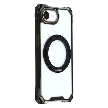 For iPhone 17e / 16e Magnetic Case Ring Kickstand TPU + PC Phone Cover