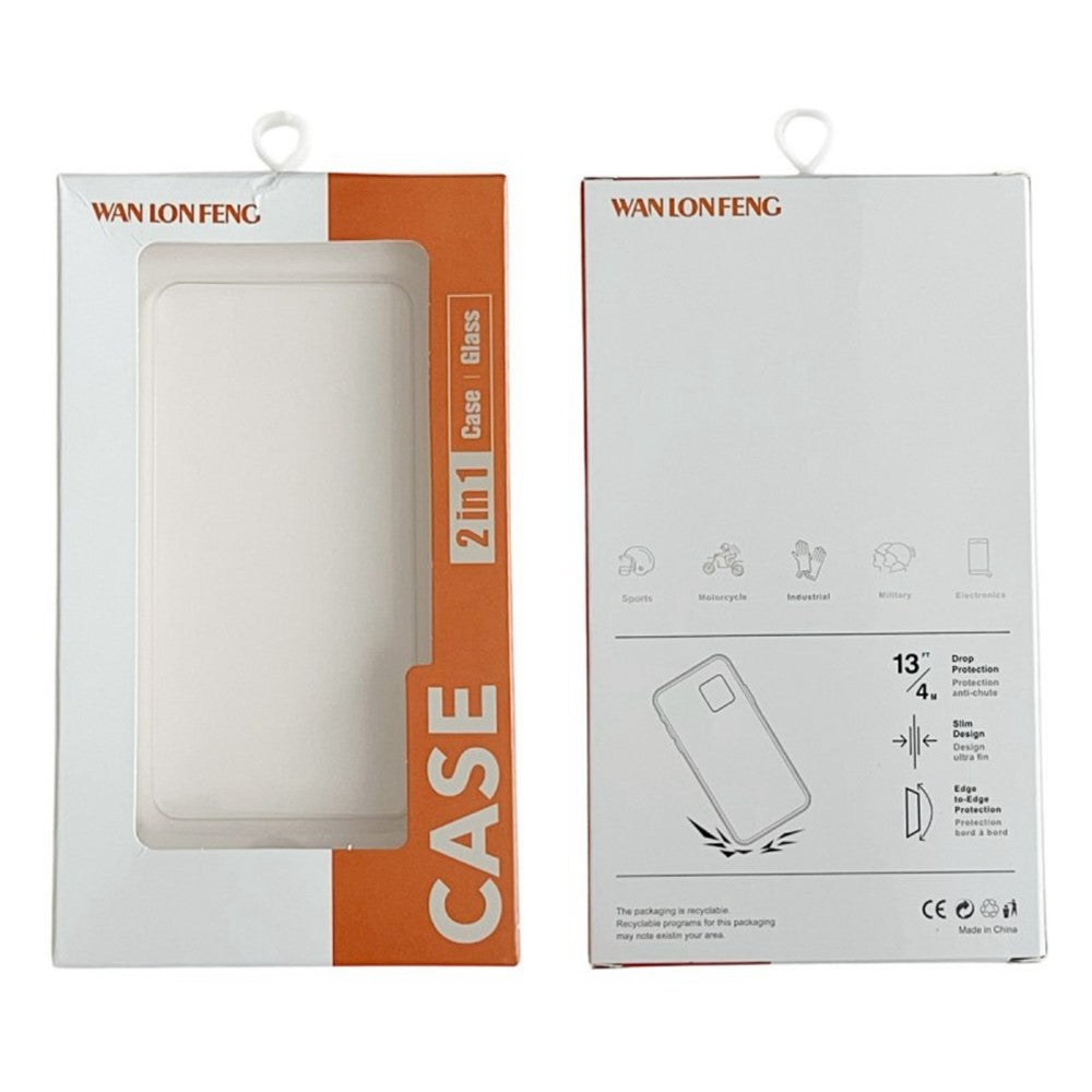 WANLONFENG FD Series For iPhone 17 Magnetic Case with Screen Film, Skin Touch TPU + PC Phone Back Cover