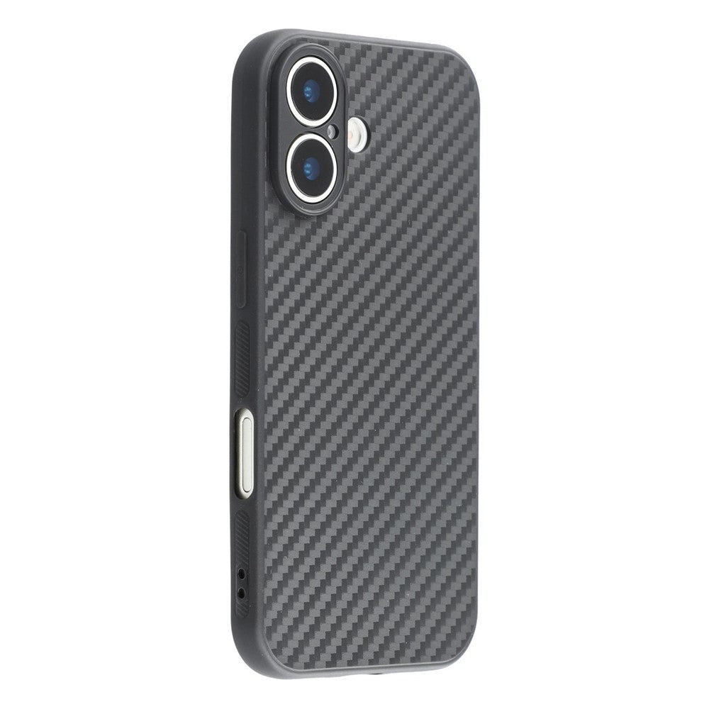 For iPhone 17 Case Flexible TPU Carbon Fiber Texture Shockproof Phone Cover