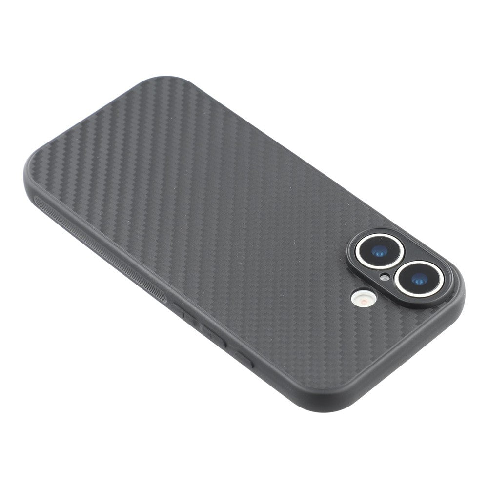 For iPhone 17 Case Flexible TPU Carbon Fiber Texture Shockproof Phone Cover