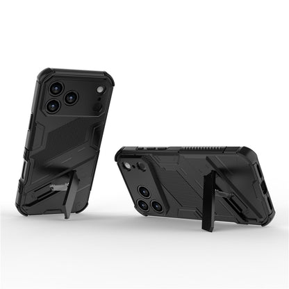 For iPhone 18 Pro / 17 Pro Case PC + TPU Shockproof Phone Cover with Kickstand