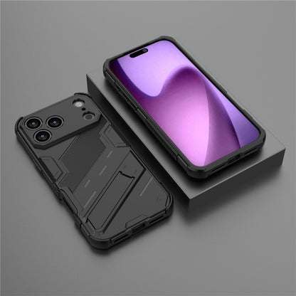 For iPhone 18 Pro / 17 Pro Case PC + TPU Shockproof Phone Cover with Kickstand