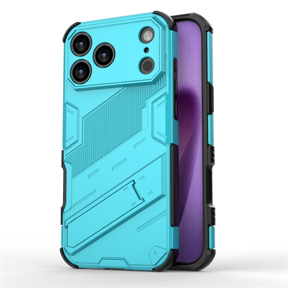 For iPhone 18 Pro / 17 Pro Case PC + TPU Shockproof Phone Cover with Kickstand