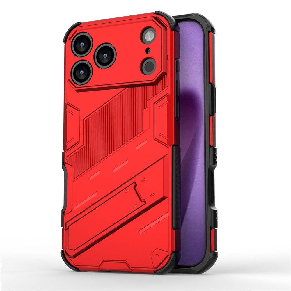For iPhone 18 Pro / 17 Pro Case PC + TPU Shockproof Phone Cover with Kickstand