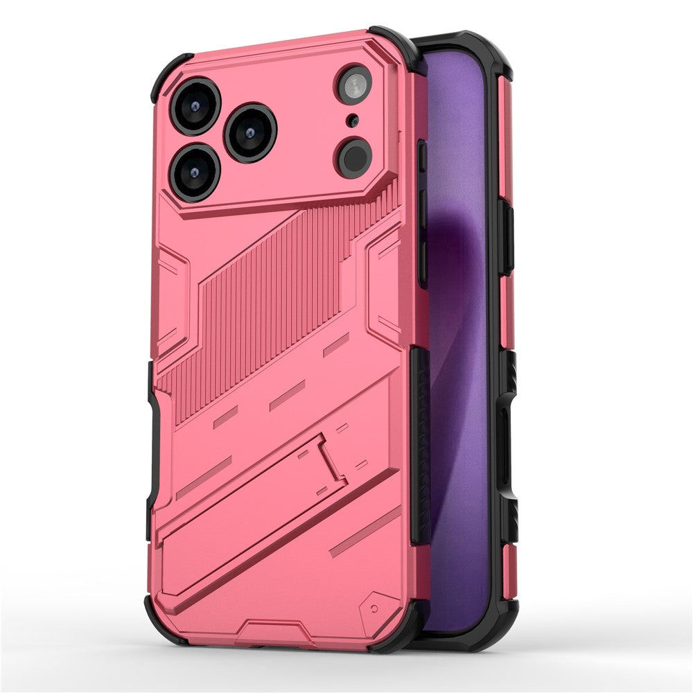 For iPhone 18 Pro / 17 Pro Case PC + TPU Shockproof Phone Cover with Kickstand