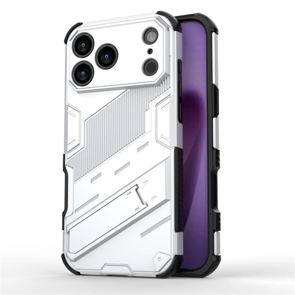 For iPhone 18 Pro / 17 Pro Case PC + TPU Shockproof Phone Cover with Kickstand