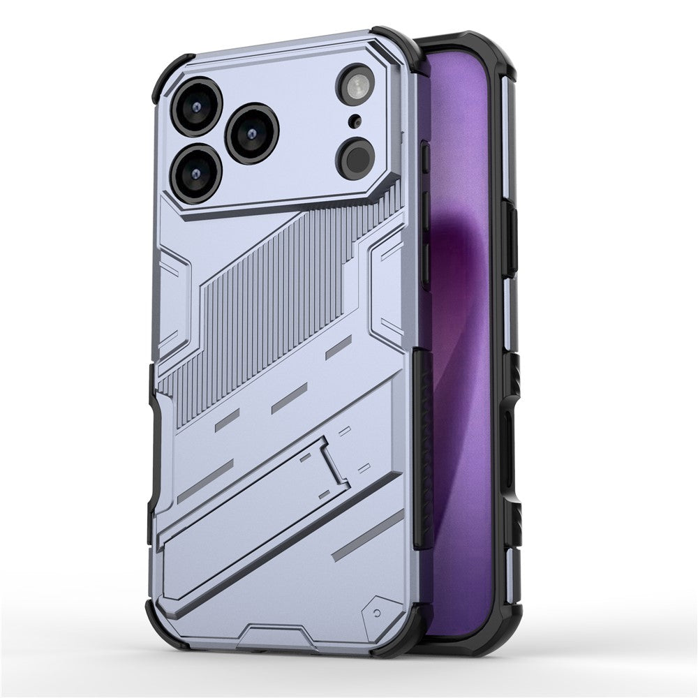For iPhone 18 Pro / 17 Pro Case PC + TPU Shockproof Phone Cover with Kickstand