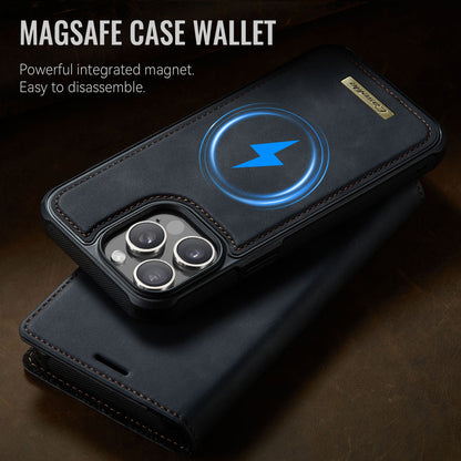 CASEME For iPhone 15 Pro Case  C49  Compatible with MagSafe RFID Blocking Detachable Wallet Leather Phone Cover