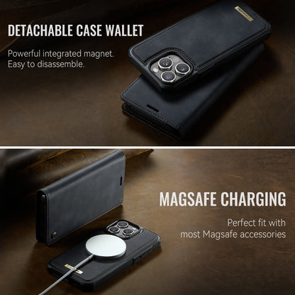 CASEME For iPhone 15 Pro Case  C49  Compatible with MagSafe RFID Blocking Detachable Wallet Leather Phone Cover