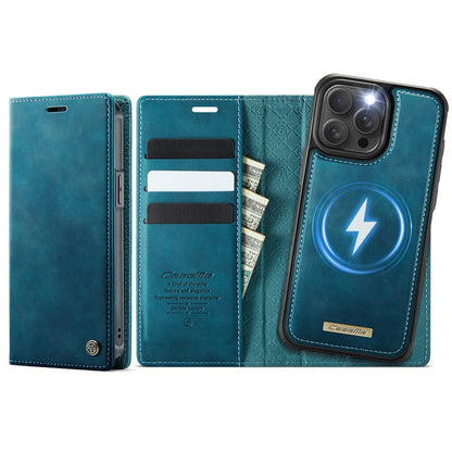 CASEME For iPhone 15 Pro Max Case  C49  Compatible with MagSafe RFID Blocking Detachable Wallet Leather Phone Cover