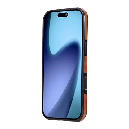 For iPhone 17 Pro Max Case Card Holder Kickstand PU Leather + TPU Phone Cover
