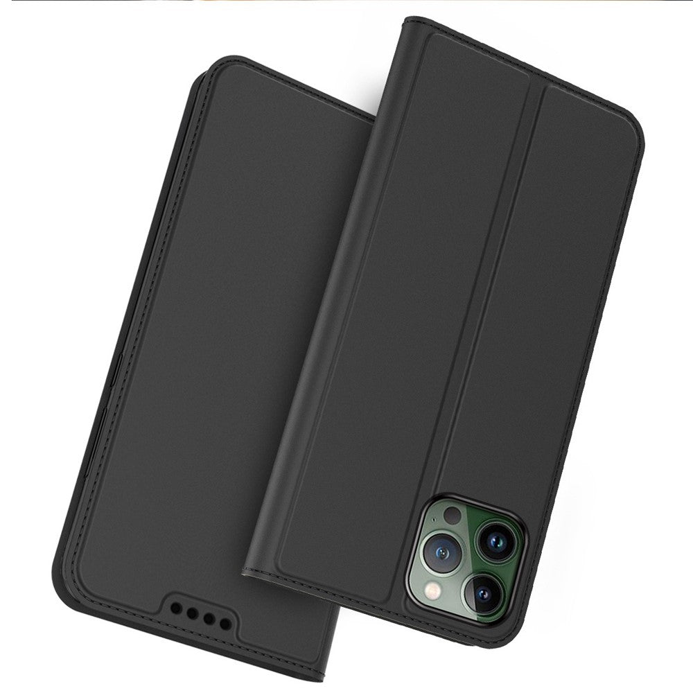 PU Leather + TPU Phone Cover For iPhone 14 Pro Max, Anti-scratch Flip Phone Case Stand with Card Holder