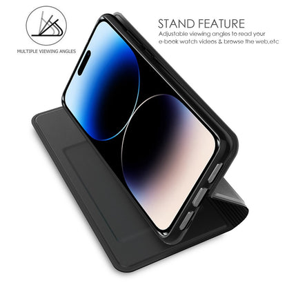 PU Leather + TPU Phone Cover For iPhone 14 Pro Max, Anti-scratch Flip Phone Case Stand with Card Holder