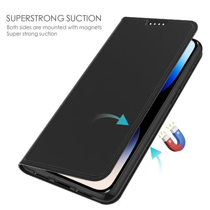 PU Leather + TPU Phone Cover For iPhone 14 Pro Max, Anti-scratch Flip Phone Case Stand with Card Holder