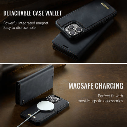 CASEME For iPhone 16 Pro Case  C49  Compatible with MagSafe RFID Blocking Detachable Wallet Leather Phone Cover