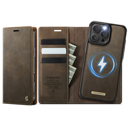 CASEME For iPhone 16 Pro Case  C49  Compatible with MagSafe RFID Blocking Detachable Wallet Leather Phone Cover