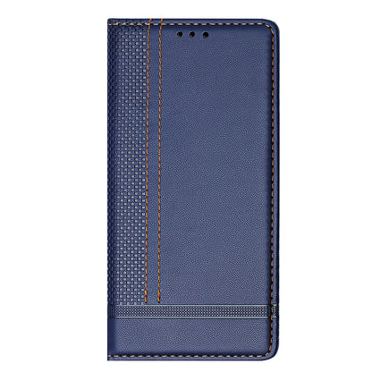 For iPhone 17 Pro Case L-Shaped Grid Pattern Leather Stand Phone Cover with Card Slots