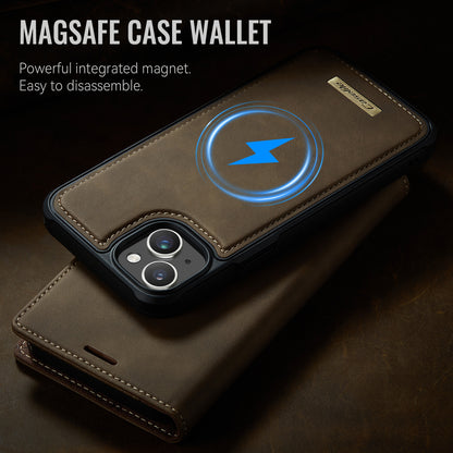 CASEME For iPhone 14 Case  C49  Compatible with MagSafe RFID Blocking Detachable Wallet Leather Phone Cover