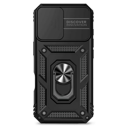 For iPhone 17 Case PC + TPU Phone Cover with Lens Protection Kickstand