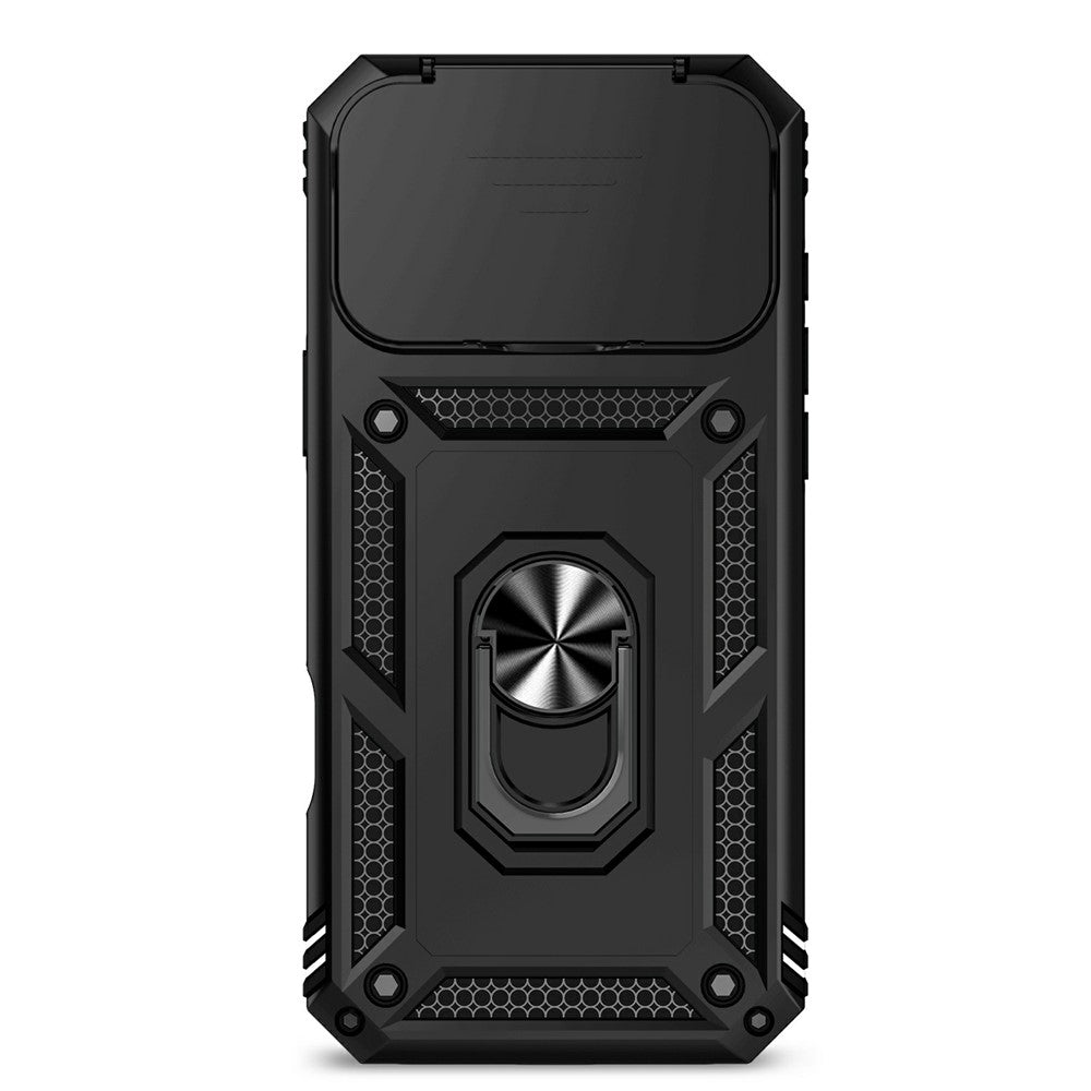 For iPhone 17 Pro Case PC + TPU Phone Cover with Lens Protection Kickstand