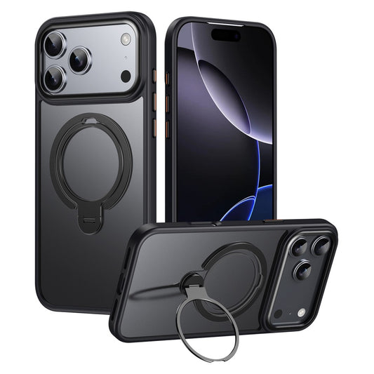 For iPhone 17 Pro Phone Case Compatible with MagSafe Kickstand Matte Back Cover