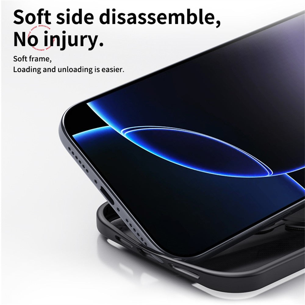 For iPhone 17 Pro Phone Case Compatible with MagSafe Kickstand Matte Back Cover