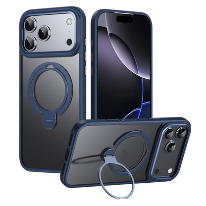 For iPhone 17 Pro Phone Case Compatible with MagSafe Kickstand Matte Back Cover