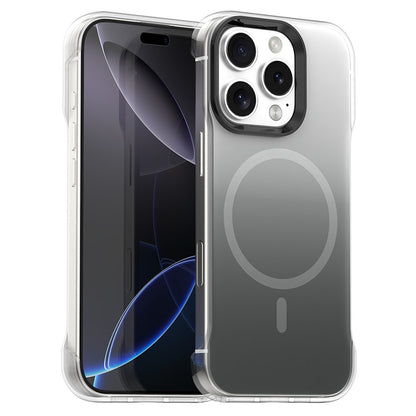 For iPhone 16 Pro Magnetic Case Gradient Design Borderless IMD TPU + PC + PET Phone Cover