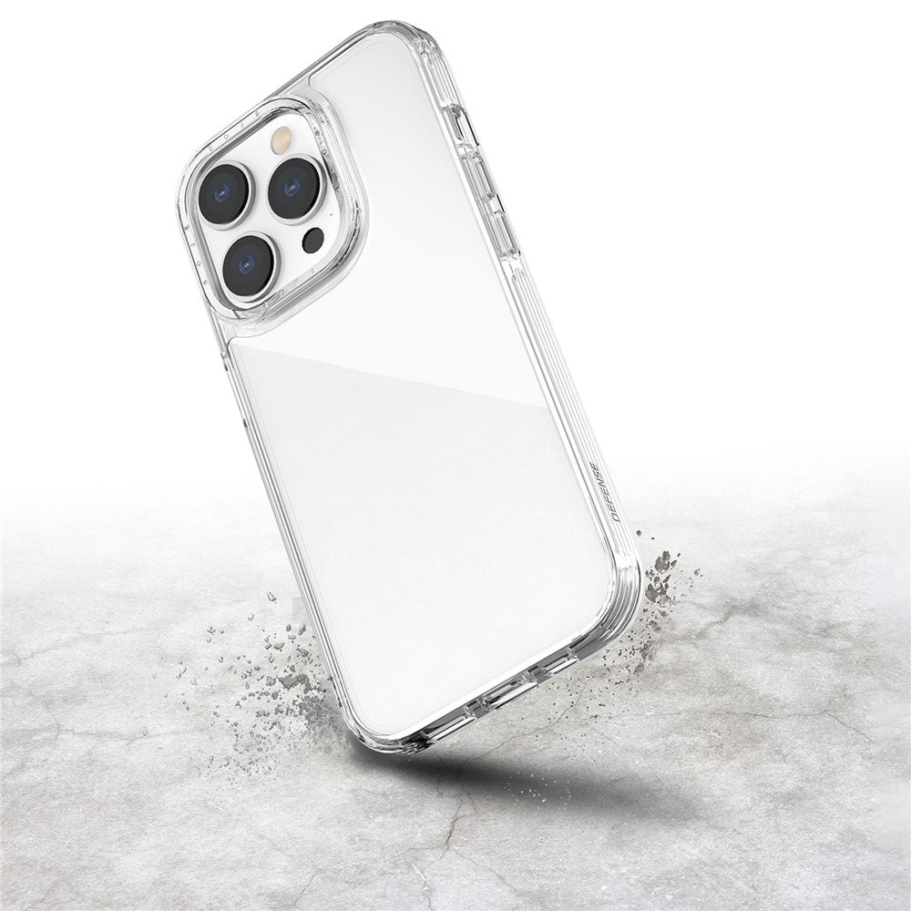 DEFENSE Clearvue Series Transparent Phone Case for iPhone 14 Pro Max, Ultra Thin Anti-shock TPU Phone Cover with Airbag Corners