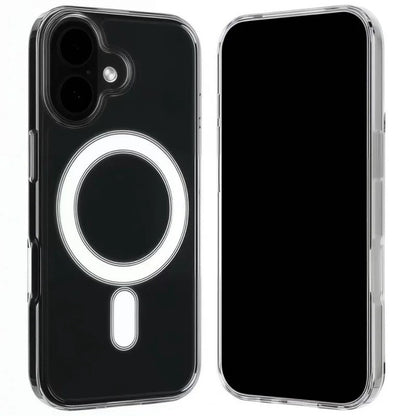 WANLONFENG LM1 Series For iPhone 17 Clear Case Compatible with MagSafe with 2Pcs Screen Films (Big Lens Hole)