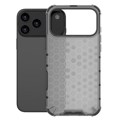 For iPhone 17 Pro Max Case Honeycomb Shape Shockproof PC + TPU Phone Cover