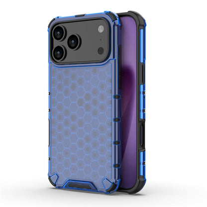 For iPhone 17 Pro Max Case Honeycomb Shape Shockproof PC + TPU Phone Cover