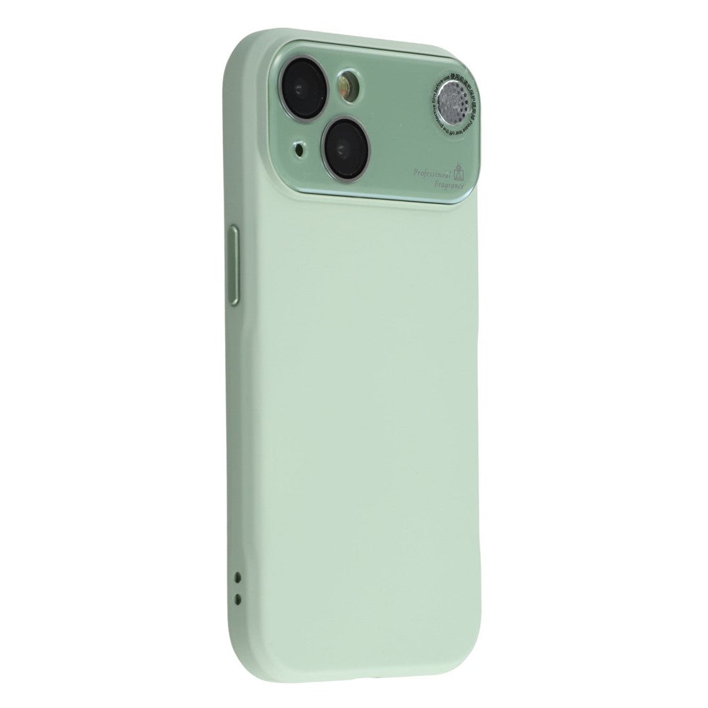 For iPhone 14 Case Large Camera Window Liquid Silicone Aromatherapy Phone Cover