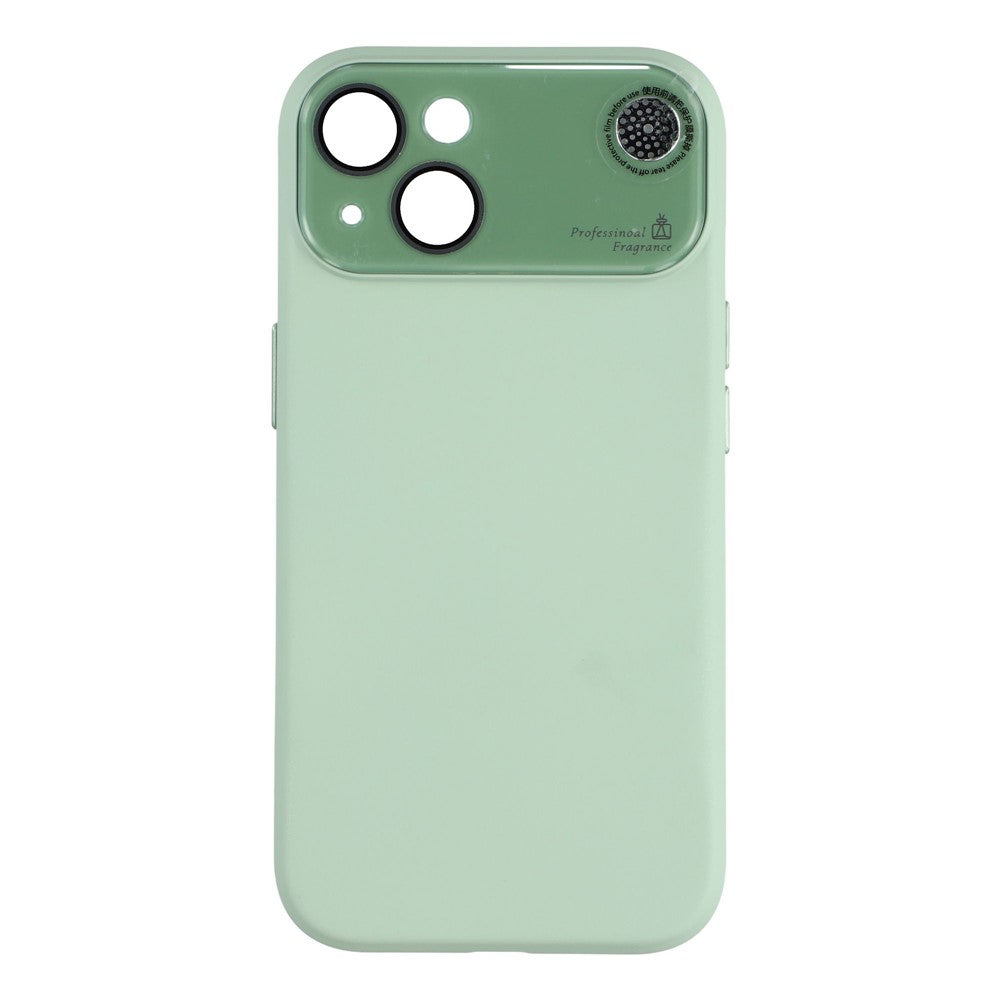 For iPhone 14 Case Large Camera Window Liquid Silicone Aromatherapy Phone Cover
