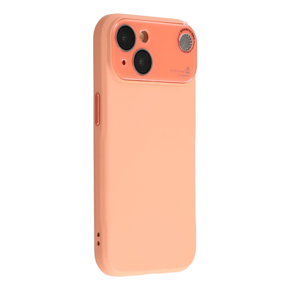 For iPhone 14 Case Large Camera Window Liquid Silicone Aromatherapy Phone Cover