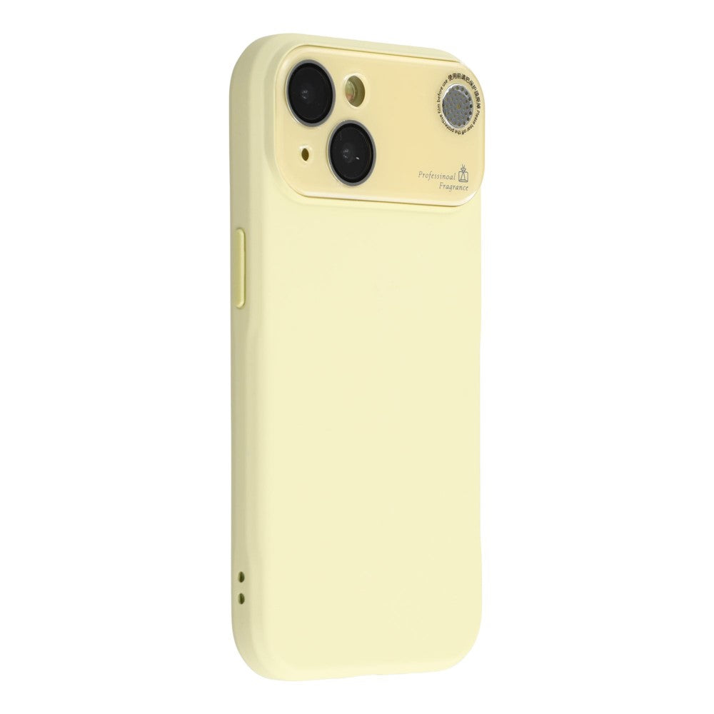 For iPhone 14 Case Large Camera Window Liquid Silicone Aromatherapy Phone Cover