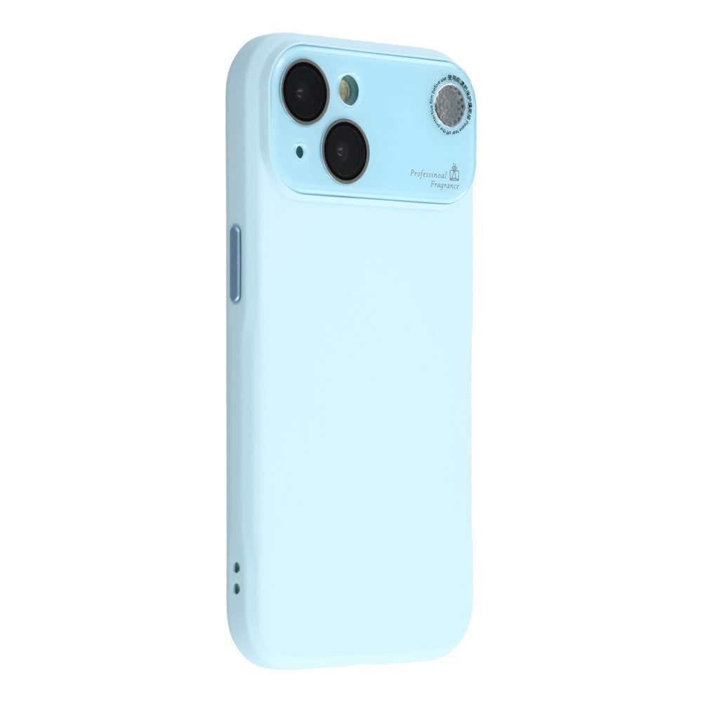 For iPhone 14 Case Large Camera Window Liquid Silicone Aromatherapy Phone Cover