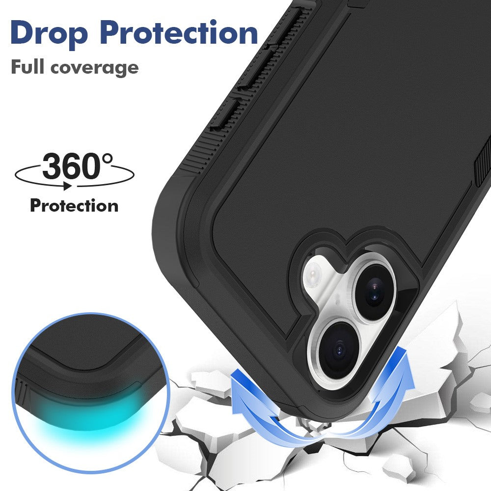 For iPhone 17 Case 2 in 1 PC + TPU Shockproof Phone Cover