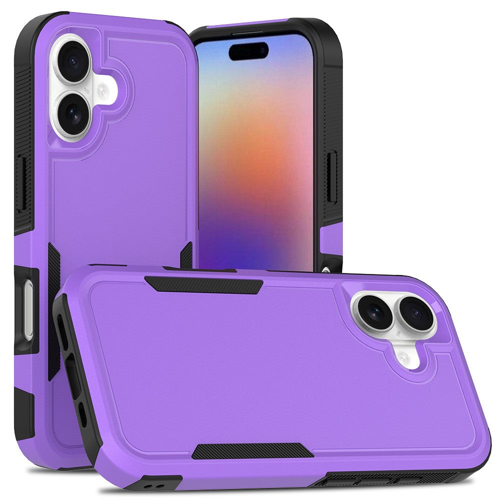 For iPhone 17 Case 2 in 1 PC + TPU Shockproof Phone Cover