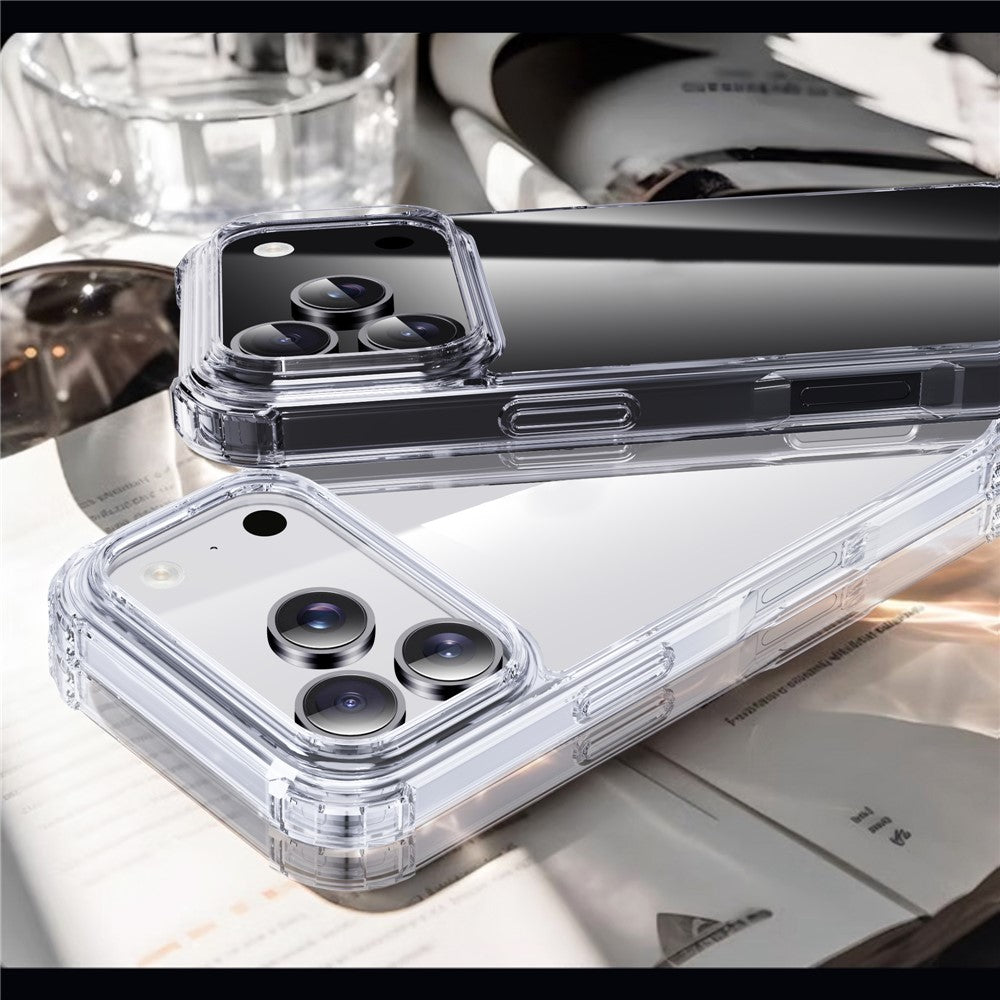 IPAKY For iPhone 17 Pro Max Case Four Corner Shockproof Clear Phone Back Cover