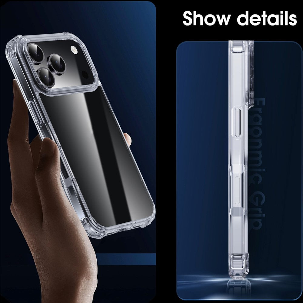 IPAKY For iPhone 17 Pro Max Case Four Corner Shockproof Clear Phone Back Cover