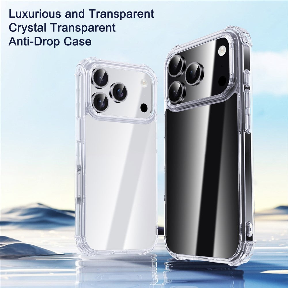 IPAKY For iPhone 17 Pro Case Four Corner Shockproof Clear Phone Back Cover