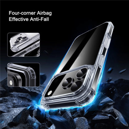 IPAKY For iPhone 17 Pro Case Four Corner Shockproof Clear Phone Back Cover