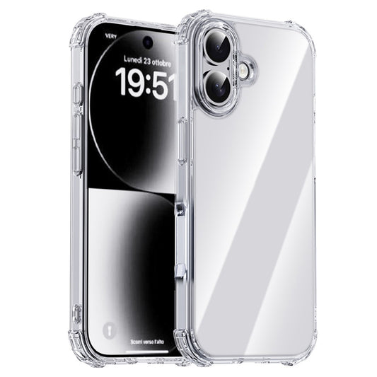 IPAKY For iPhone 17 Case Four Corner Shockproof Clear Phone Back Cover
