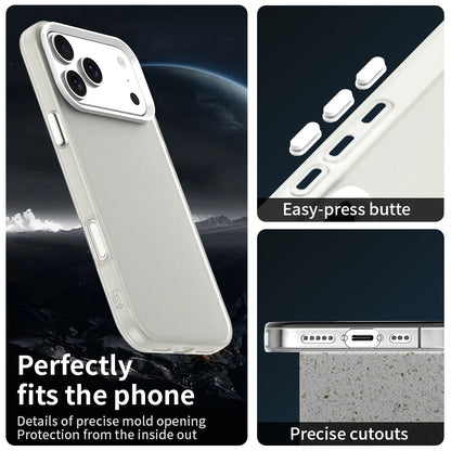 For iPhone 17 Pro Case PC + TPU + PET Matte Anti-Drop Phone Back Cover